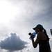 Huron No 1 singles player Isabel Zheng takes a sip of water in between games against Pioneer on Tuesday, May 7. Daniel Brenner I AnnArbor.com